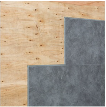 Installs over plywood