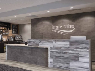 Palisade Ashen Slate and Prado Granite in Hotel Lobby
