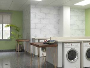 Palisade Carrara Marble in Senior Living Apartment Unit
