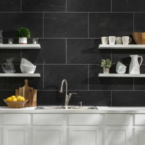 Palisade Wall Tile in Black Ice