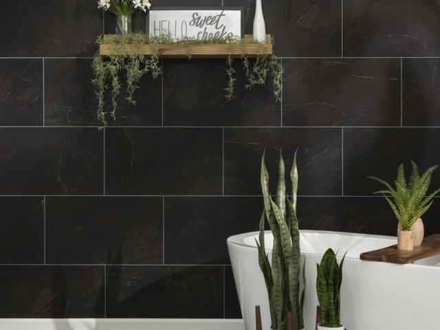 Palisade Wall Tile in Black Ice