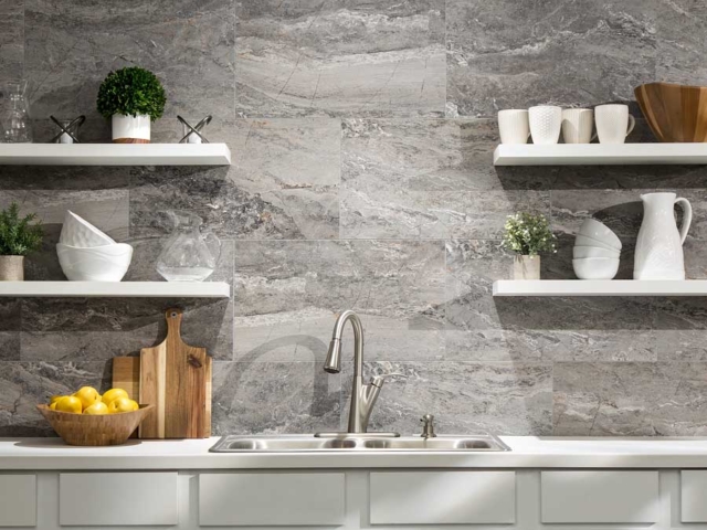 Palisade Wall Tile in Spanish Marble